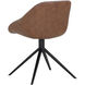 Mccoy November Grey / Cinnamon Brown Swivel Dining Chair, Swivel